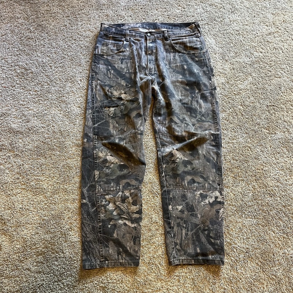 Vintage Y2K‎ Wrangler Real Tree Pants Double Knee Men's 36x30